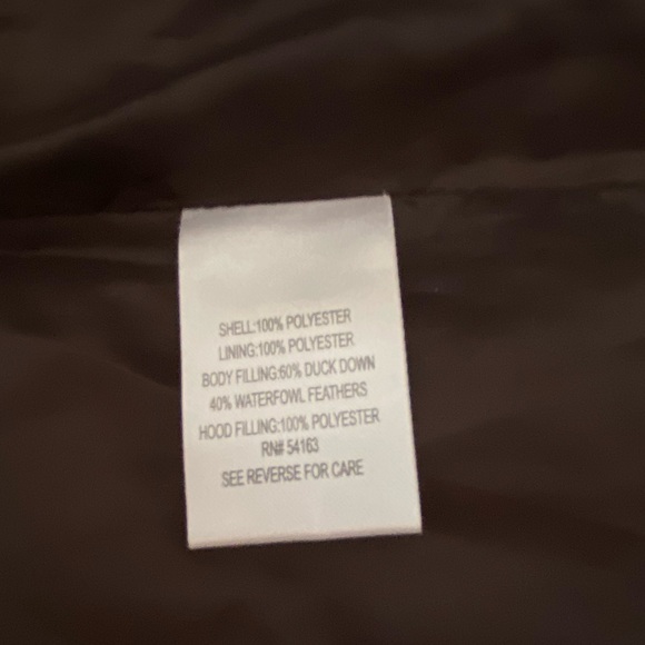 Calvin Klein Down Brown Jacket Women’s Sise S - Picture 15 of 16